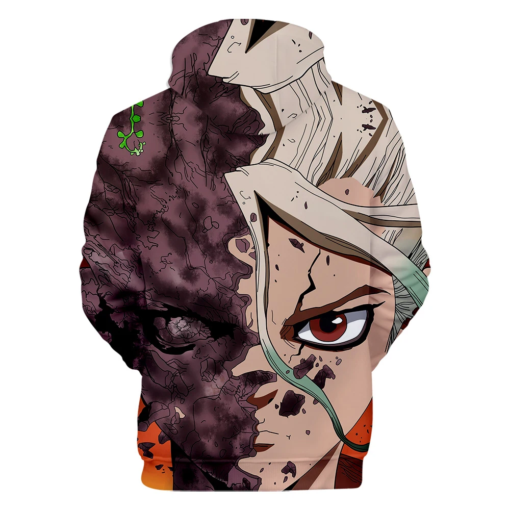 Новинка, худи dr. stone 3D для мужчин и женщин, толстовка с изображением комиксов, модная мужская толстовка с длинным рукавом для детей, худи dr. stone худи для мальчиков и девочек, пуловеры