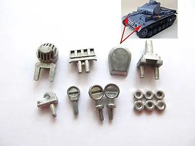 

Mato 1/16 German Panzer III RC Tank Upper Hull Metal Part Set MT127 TH00818-SMT4