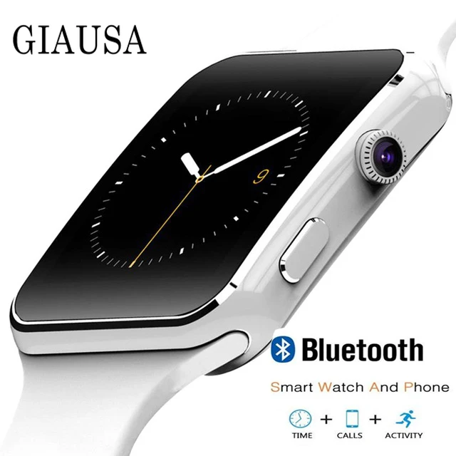 X6 Смарт часы Поддержка SIM TF карта h камера Smartwatch Bluetooth циферблат/с камерой