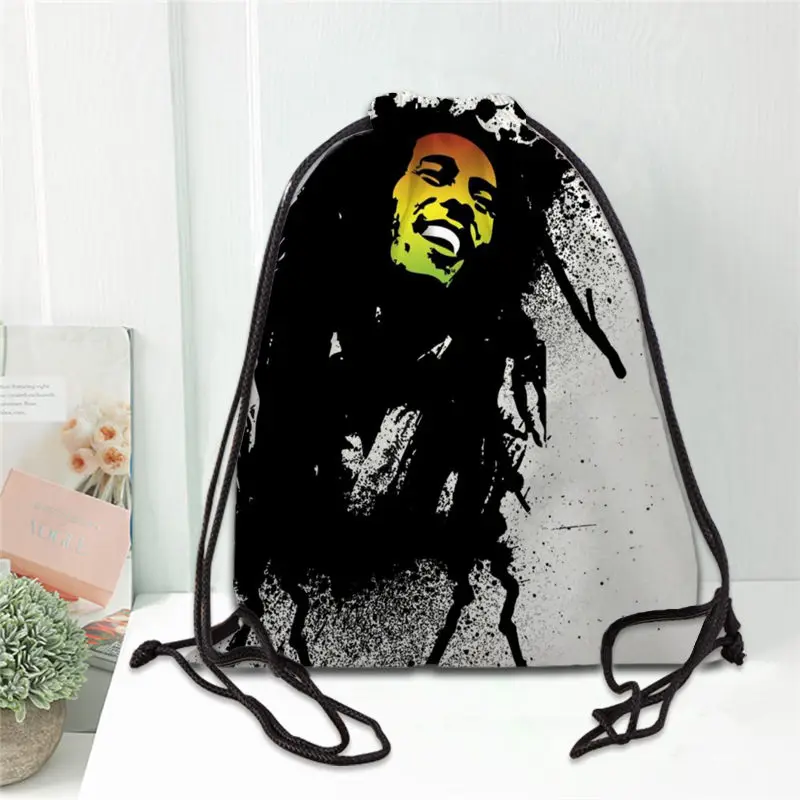 Лидер продаж Bob Marley напечатанный рюкзак ранец Мягкая атласная обувь сумки для школы логотип сумки для женщин - Цвет: 2
