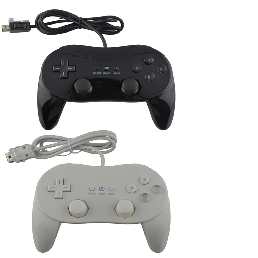 1pcs new Wired Classic Pro Controller Gamepad Game Joystick For Wii  classic console Second-generation