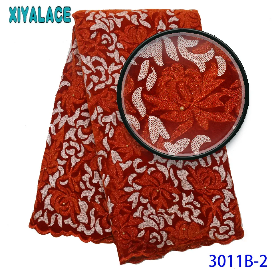 Африканская французская бархатная кружевная ткань высокого качества с вышивкой нигерийская бархатная кружевная ткань с блестками бисером для одежды KS3011B