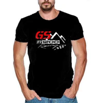 Модная футболка R1200 Gs с мотоциклами и M power Motorrad Fan черная хлопковая Повседневная