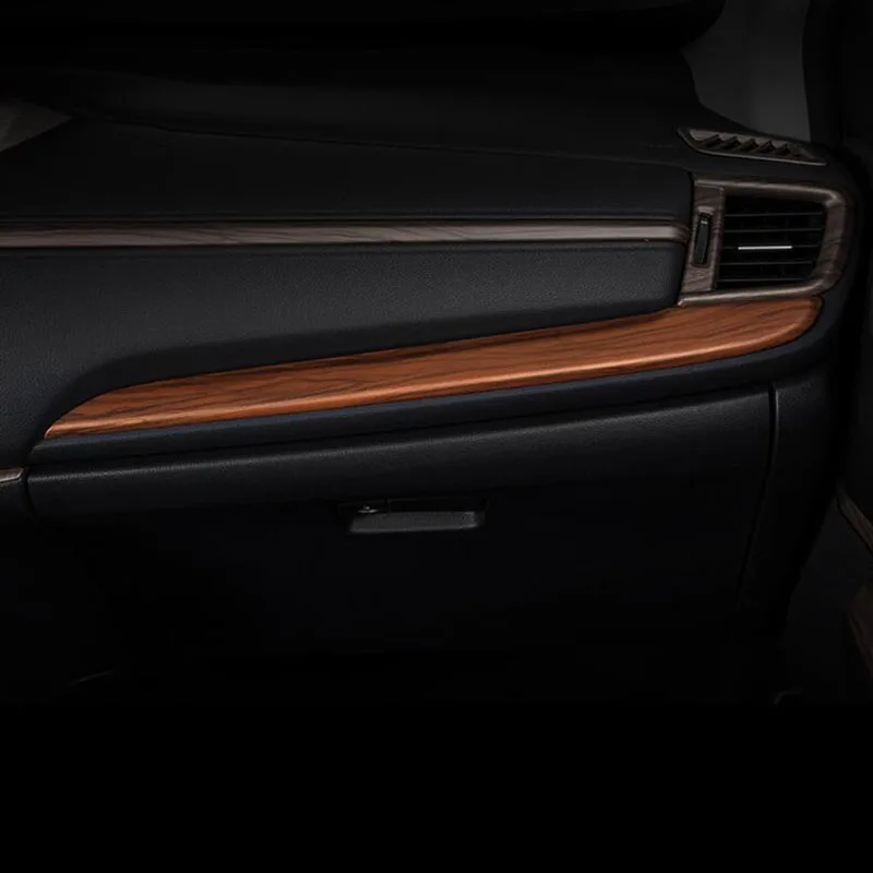 Для Honda CRV CR-V персик древесины интерьер автомобиля воздуха на выходе украшения крышка отделка - Цвет: F