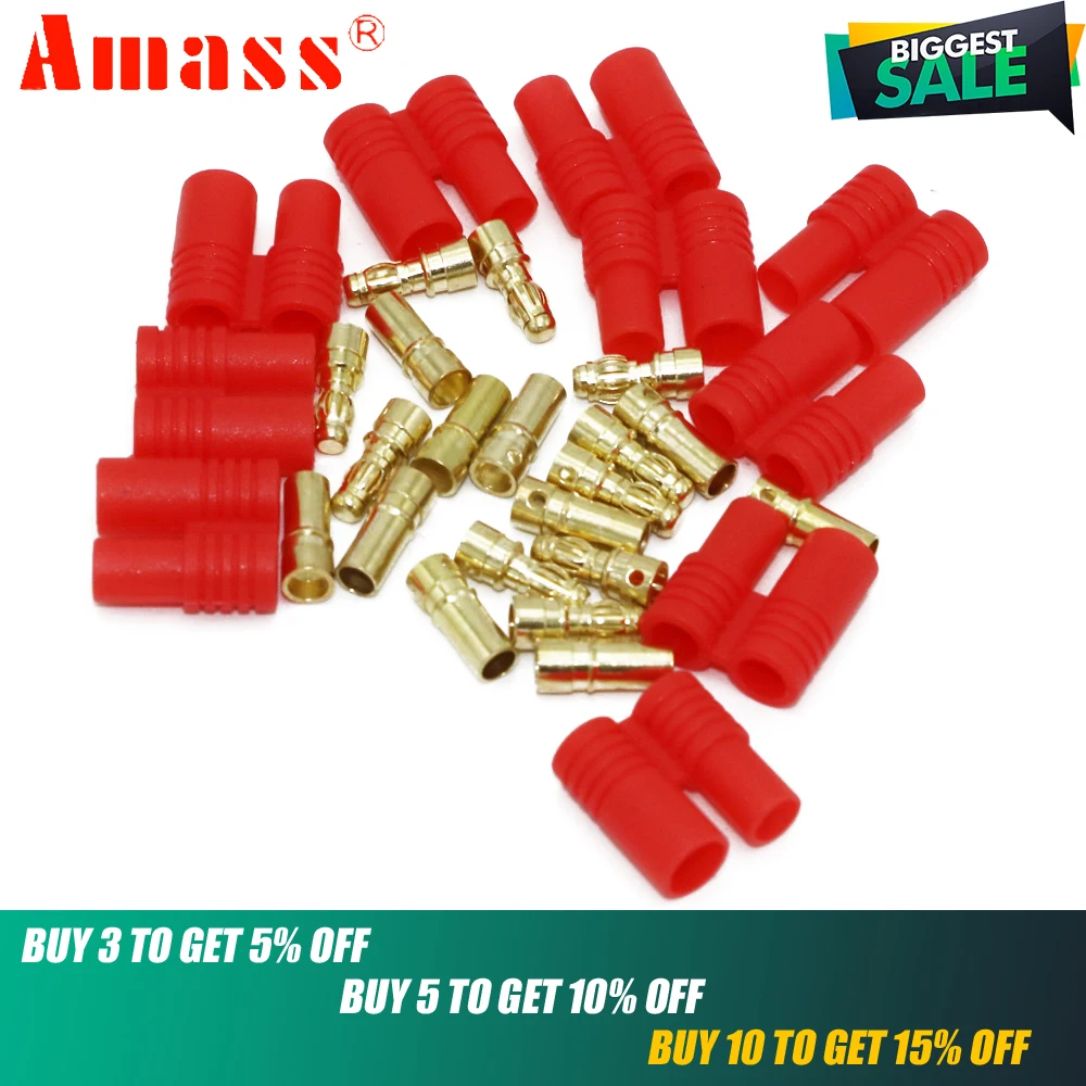 Банановый разъем 10 пар 3 5 мм Золотой Разъем Банана с защитной муфтой для