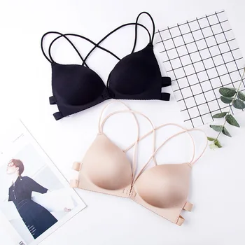 

Linbaiway Women Underwear Push Up Bras Gilrs Bralette Sexy Seamless Wire Free Lingerie Brassiere Female Sports Vest Bra