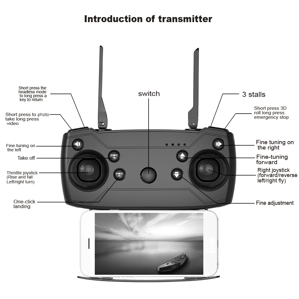 X12S 1080P Дрон с камерой широкоугольный Wi-Fi FPV оптический поток позиционирования высота удержания жестов Квадрокоптер для фотографий