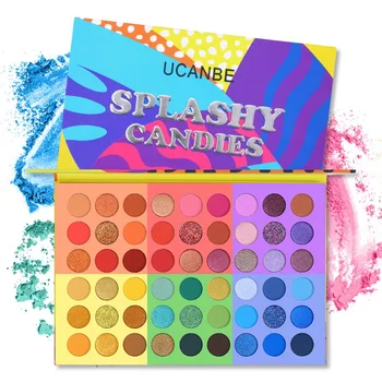 

54 Colors Professional Eye Shadow Palette Summer Look Eyes Makeup Glitter Shimmer Matte Eyeshadow Powder