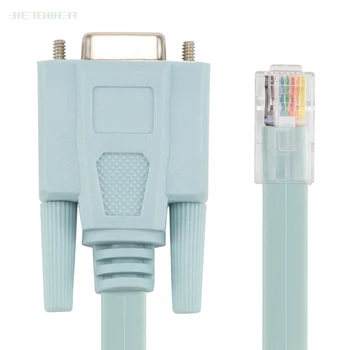 Kaufen 300 Teile/los Cat5e RJ45 CAT6 Zu RS232 DB9 Konsole Ethernet Kabel Adapter Für Router Netzwerk Z09 Drop Schiff Großhandel Günstige