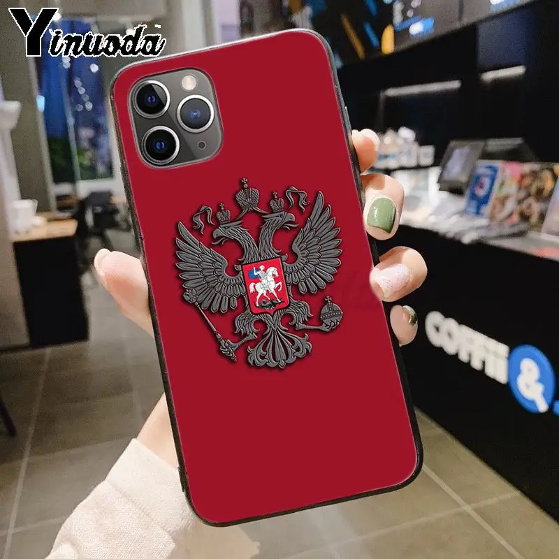 Yinuoda российский флаг герб Топ детальный чехол для телефона чехол для iPhone 7plus X 6 6S 7 8 8Plus 5S 11pro xs чехол для MAX XR