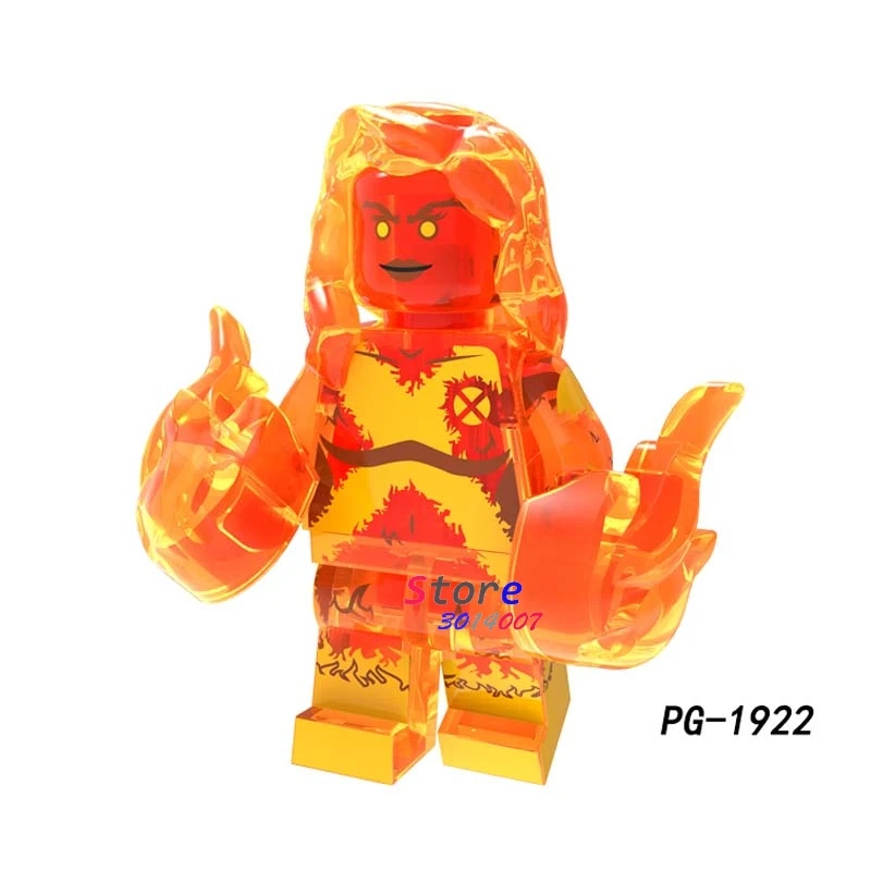 PG1922 50 шт., Супер герои, новые мутанты, волчий бане, Cannonball Magik, Бэтмен, Супермен, Каратель, Дэдпул, строительный блок для детей, игрушки - Цвет: PG1922