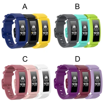 

Gosear 3PCS Fashion Adjustable Soft Silicone Replacement Watch Strap Band Wristband for Fitbit Ace 2 Inspire HR Smart Bracelet