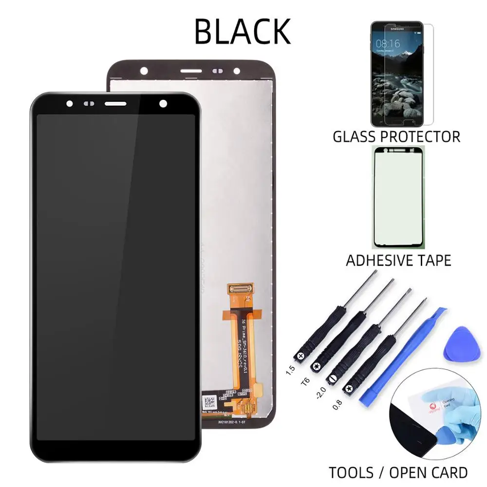 Black No Frame 6,0 ''ЖК-дисплей для samsung Galaxy J6+ J610 J610F J610FN, запасной ЖК-экран для samsung J6 Plus - Цвет: Black No Frame
