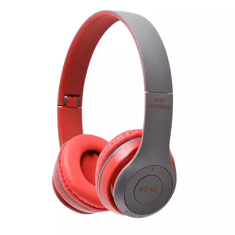Wireless Headsets Bluetooth Headphone Foldable Gaming PS5 Adjustable Computer Earphone Support Mic TF Card FM Earbuds Headphones