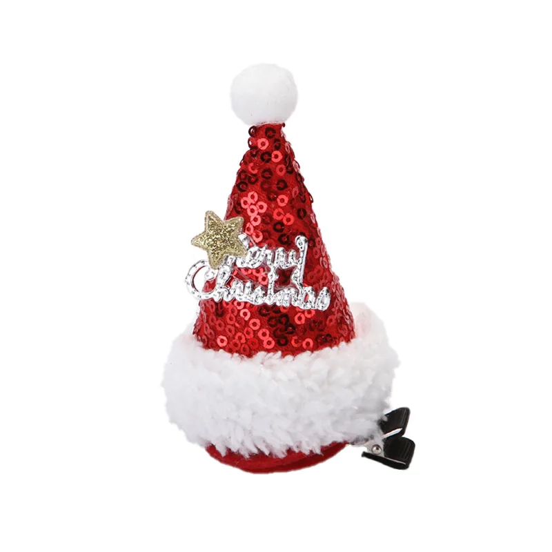 Christmas Decorations navidad Merry Christmas hairpin Girls Hair Accessories christmas hat gift bags New Year Gift
