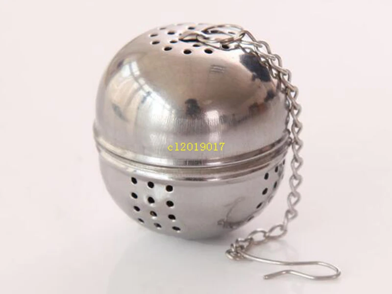 

100pcs Stainless Steel Tea Infuser Ball Shaped Tea Strainer Mesh Tea Filter Spoon Locking Spice Ball Wholesale