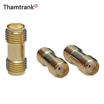 

Golden Color High Quality RF Connector SMA Female to SMA Female For Two Way Radio SMA-F to SMA-F Antenna Adaptor 1pc/lot