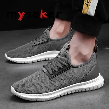 

Large Size Breathable Men Shoes Running Gray Gym Sport Summer Athletic Shoes Mesh Men's Sneakers Light Weight Sports Shoes B1