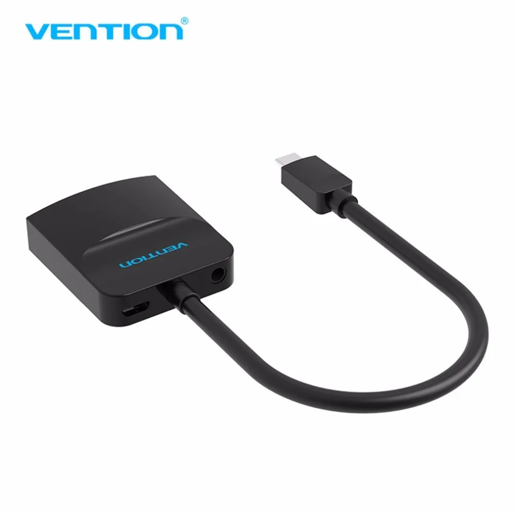 Vention тип-c интерфейс для VGA адаптер конвертер кабель аналоговый видео аудио 1080p тип-c штекер VGA Женский для компьютера