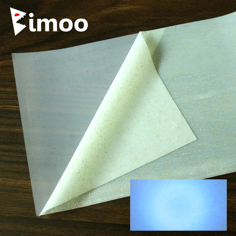 

Bimoo 5PCS 12X20cm 0.3mm Silicone Sheet Film Fly Fishing Streamrs Wagging Tail Assist Jigging Hook Lure Tying Material