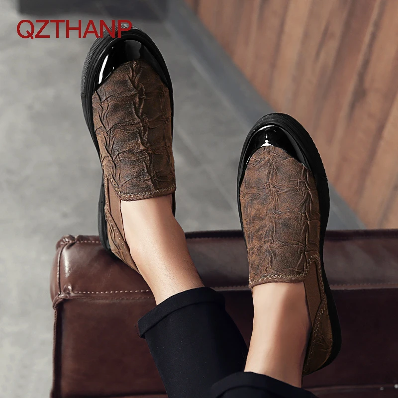 

Brand Men Fashion Casual Leather Shoes Men PU Leather Shoes Man Male Adult Shoes Spring Autumn Shoes Men Breathable High Quality