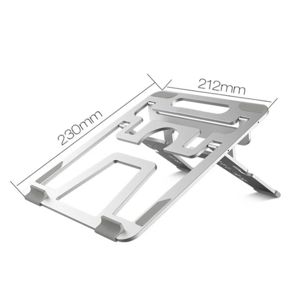 Подставка для ноутбука портативный складной алюминиевый держатель для охлаждения ноутбука Настольный Противоскользящий стенд держатель для MacBook Air Pro подставка