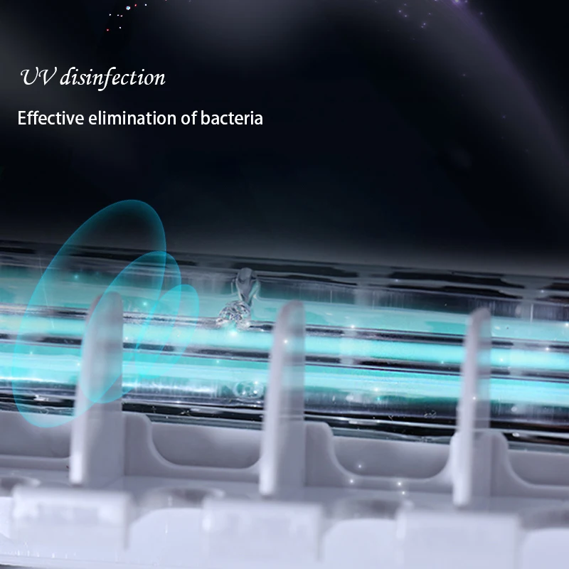 

2 in 1 UV Light Ultraviolet Toothbrush Sterilizer Toothbrush Holder Automatic Toothpaste Squeezers Dispenser Home Bathroom Set