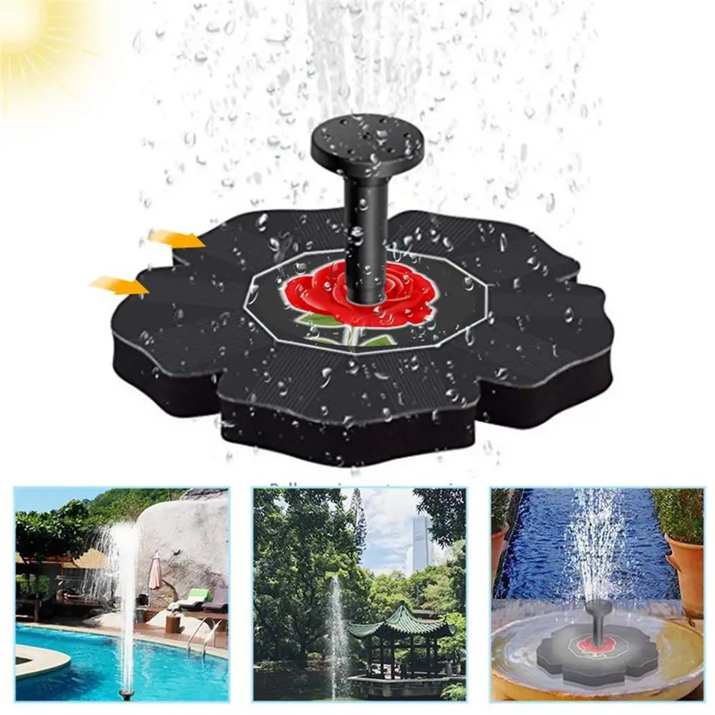 

Solar Power Fountain Water pump Solar Fountain For Pond Submersible Watering Pool Automatic Rose Bath Fountain Pump