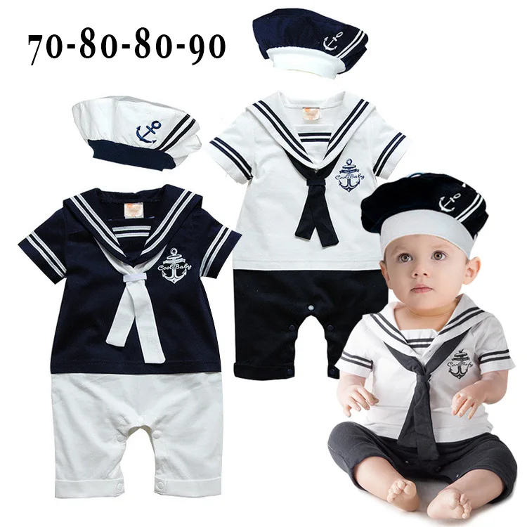 

Summer Wear Men And Women Children Short Sleeve Navy Short Sleeved Kazakhstan with Cap