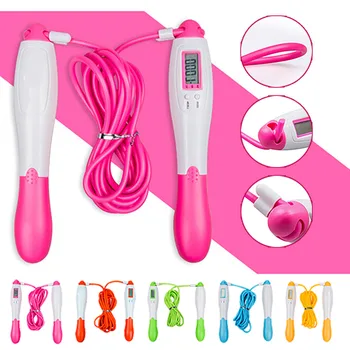 

Jump Rope Tangle-Free Ball Bearing Fast Rope Skipping Memory Foam Ant Adjustable Fast Speed Counting Sports Fitness#Q36