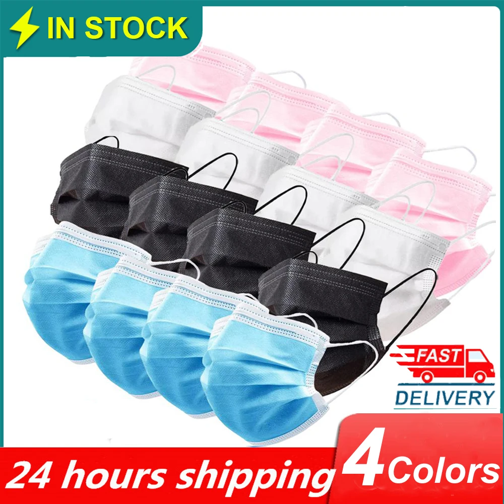 Fast-delivery-3-layer-mask-100-50pcs-Face-Mouth-Masks-Non-Woven-Disposable-Protective-Meltblown-cloth (1)