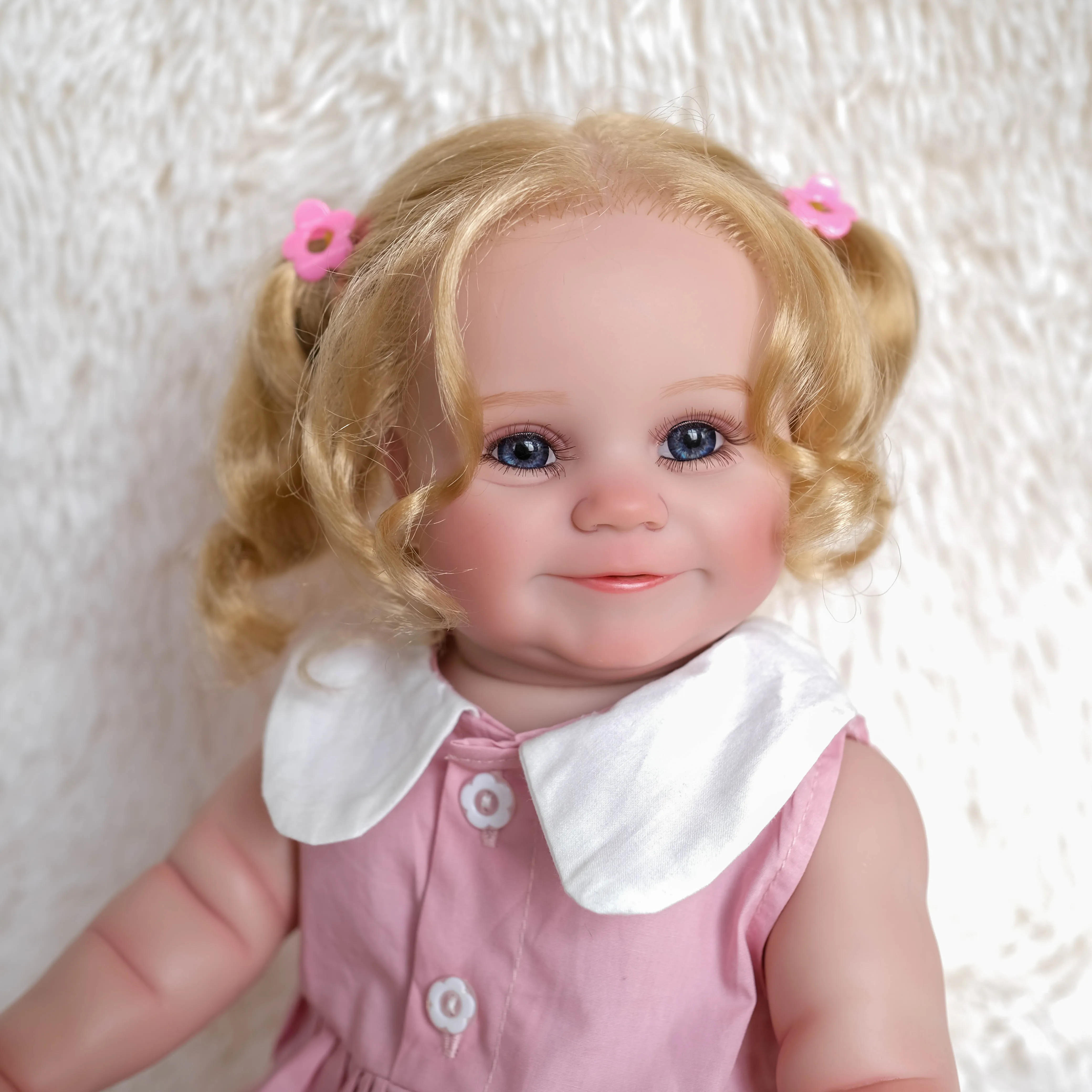 

20 Inch Full Body Silicone Baby Reborn Maddie Girl Toddler Doll Waterproof with Visible Veins Lifelike children gift