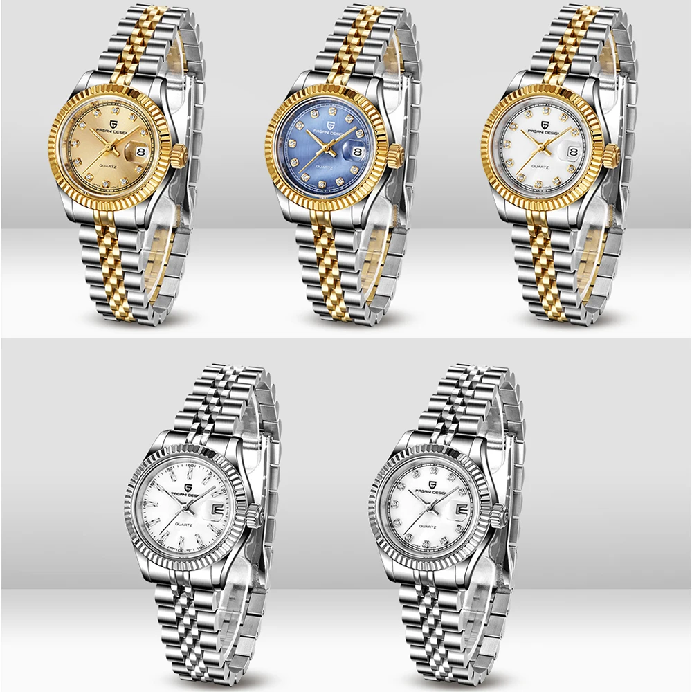 PAGANI сапфир лучший бренд класса люкс для женщин наручные часы нержавеющая сталь кварцевые часы современные наручные часы для женщин