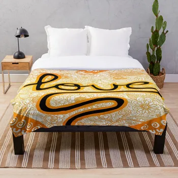 

Love Zentangle Throw Blanket Soft Sherpa Blanket Bed Sheet Single Knee Blanket Office Nap Blanket