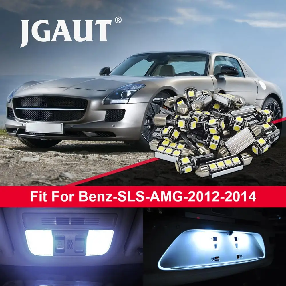 JGAUT 10 шт. Автомобильные светодиодные лампы посылка для 2012 2014 Mer cedes Be nz SLS AMG без