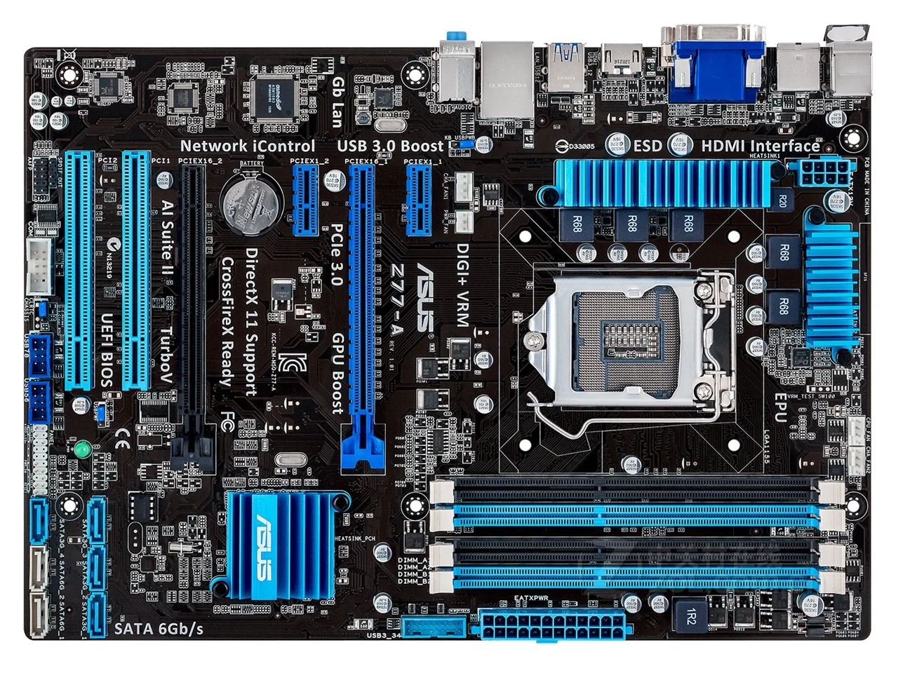 Z77 для ASUS Z77-A оригинальная материнская плата USB 3 32G Z77A Настольный LGA 1155 DDR3 Материнская плата SATA III материнская плата PCI-E X16 б/у