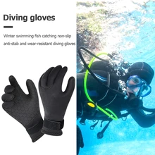 

3mm 5mm Neoprene Diving Winter Heated Gloves For Men Women Diver Wetsuit Snorkeling Canoeing Spearfish Underwater Hunting Glove