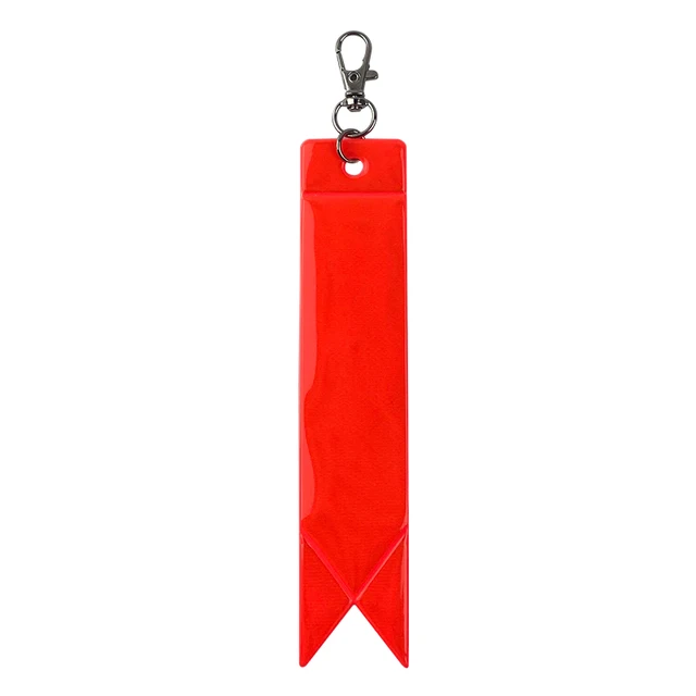 New MEILITE 500 candle lights Streamer Reflective Keychains Safety protection bag pendant  key ings For traffic safety use orange red
