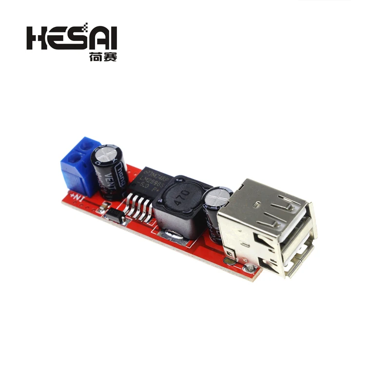 

Smart Electronics Dual USB Output 9V / 12V / 24V / 36V Car Charger Switch 5V DC-DC Power Supply Module 3A Buck Regulator