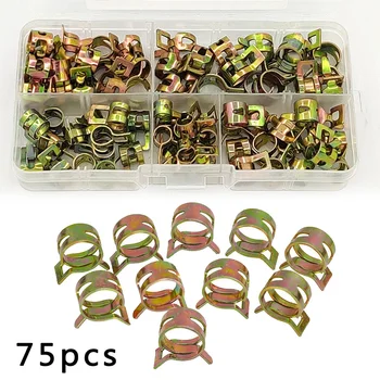 

Assortment Hose clamp Set 75pcs With Storage Box Accessories Spring Water