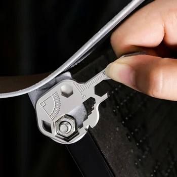 

Survival Universal Bottle Opener Keychain Utility Multi Tool Key Pocket Size Camping Multifunctional Stainless Steel Travel