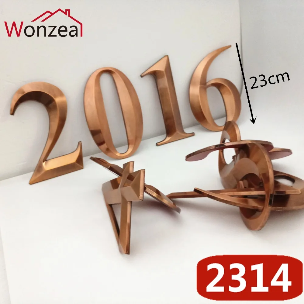 2314R红古锥形23cm塑料门牌=b混合04