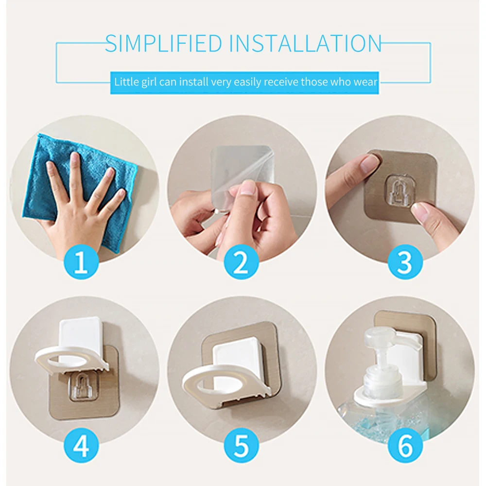 Ванная комната вешалка на клейкой основе розетка держатель настенный для