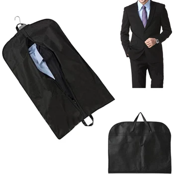 

1Pc High Quality Men Dustproof Hanger Coat Clothes Garment Suit Cover Storage Bags Clothes Storage Case Clothing Covers 3 Colors