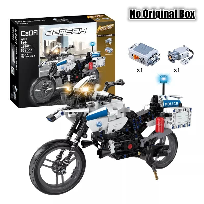 

MOC Technic Series With Electric Motor Power Function Motorcycle Kit Model Set Toys For Children Kids Birthday Gifts