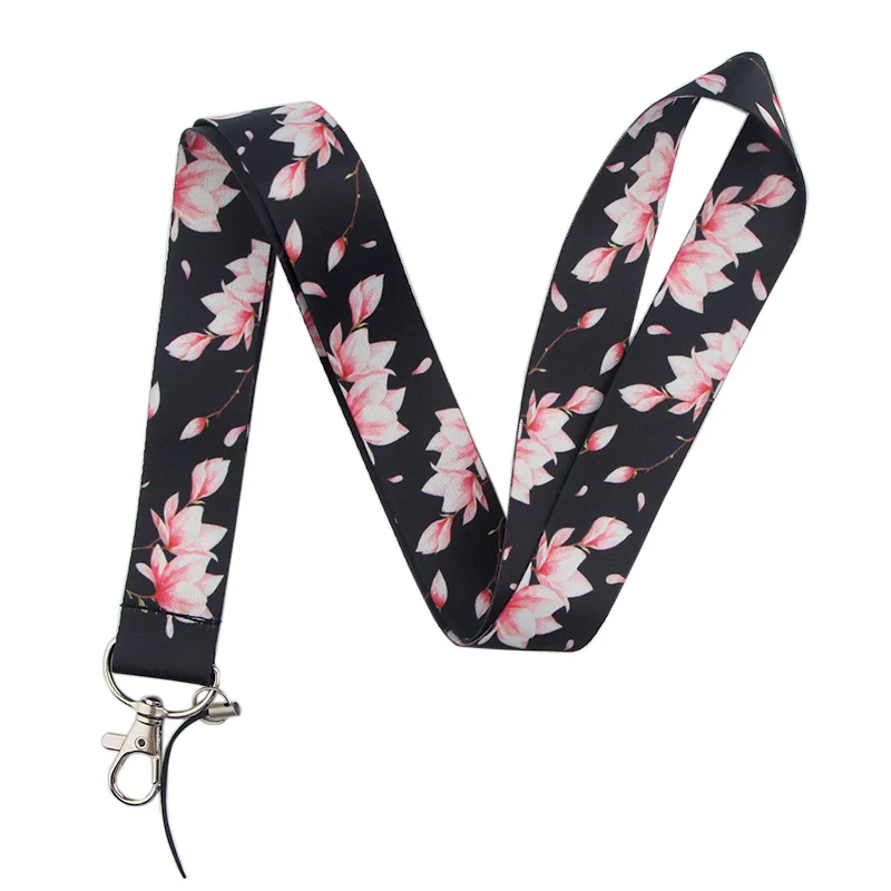P4014 Dongmanli Вишневый брелок Lanyards держатель удостоверения личности ID карта пропуск спортзал мобильный бейдж держатель ключевой ремень