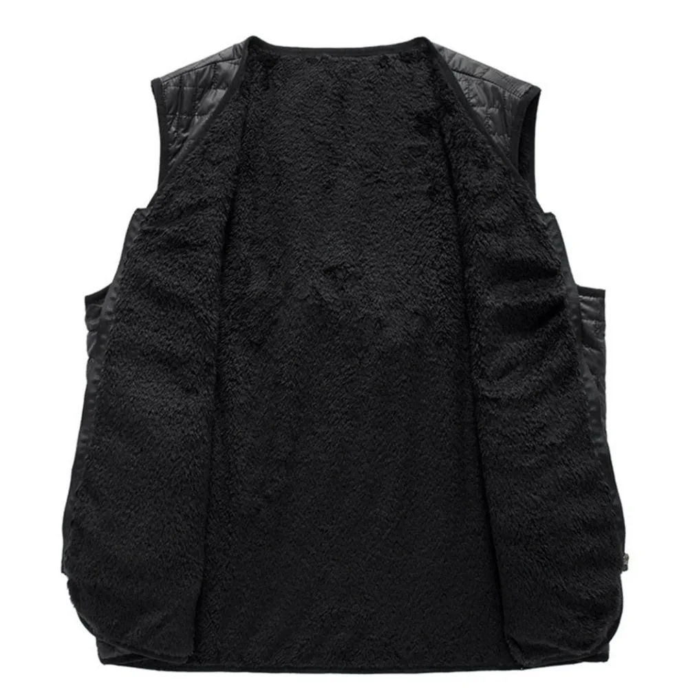 USB thermoelectric heating jacket heating vest winter warm outdoor plus fleece vest male outdoor washable heating vest 30D4 (17)