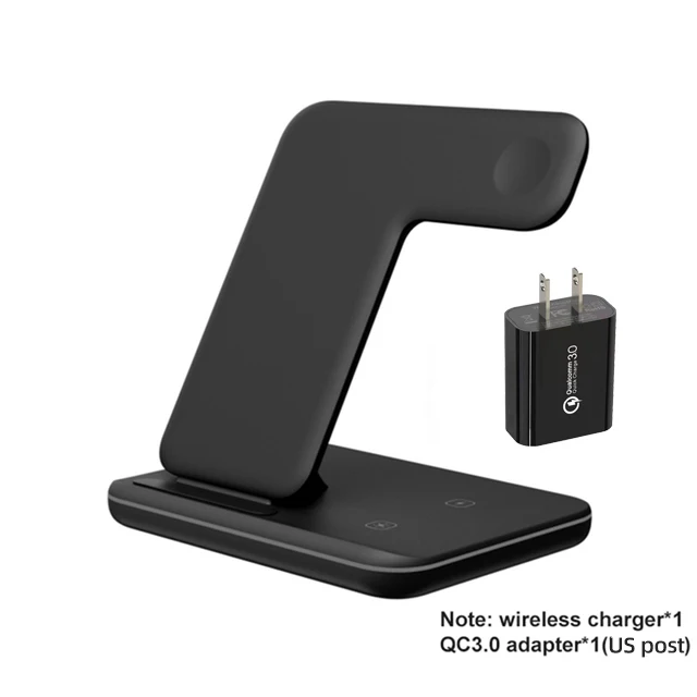 3 in 1 Wireless Charger Stand 15W Qi Fast Charging Dock Station for Apple Watch iWatch 7 AirPods Pro For iPhone 13 12 XS 8 Plus samsung wireless charger Wireless Chargers