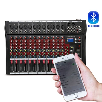 

High quality CT120S 12 channel professional digital audio mixer with Mixer +48V Phantom Bluetooth USB function