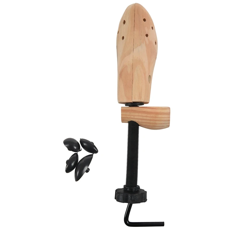 AUAU-New Men Women Wooden Adjustable 2-Way Professional Shoe Stretcher